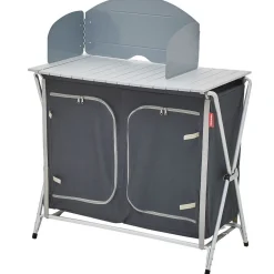 Trigano Meuble De Cuisine Pliant Gris/Noir< Meuble Cuisine De Camping