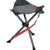 Trigano Tabouret 3 Pieds Acier Gris - Noir< Chaise De Camping