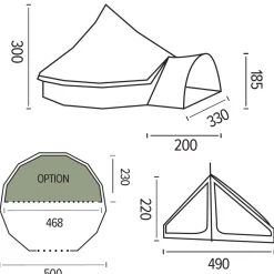 Trigano Tipi Gobi 10 - < Tente Camping Familiale